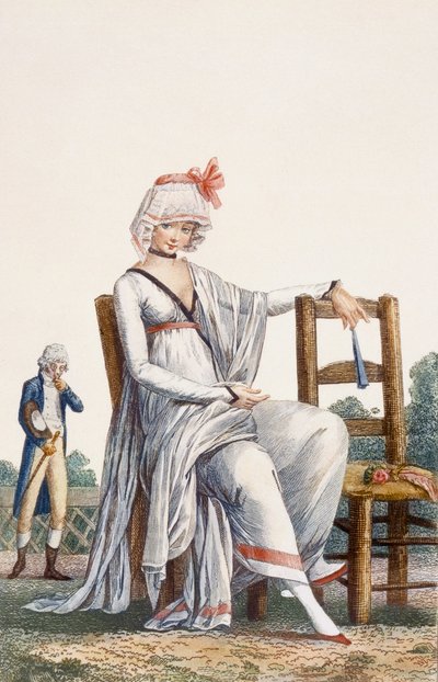 Hanımın gezinti elbisesi, 1800 by Philibert-Louis Debucourt